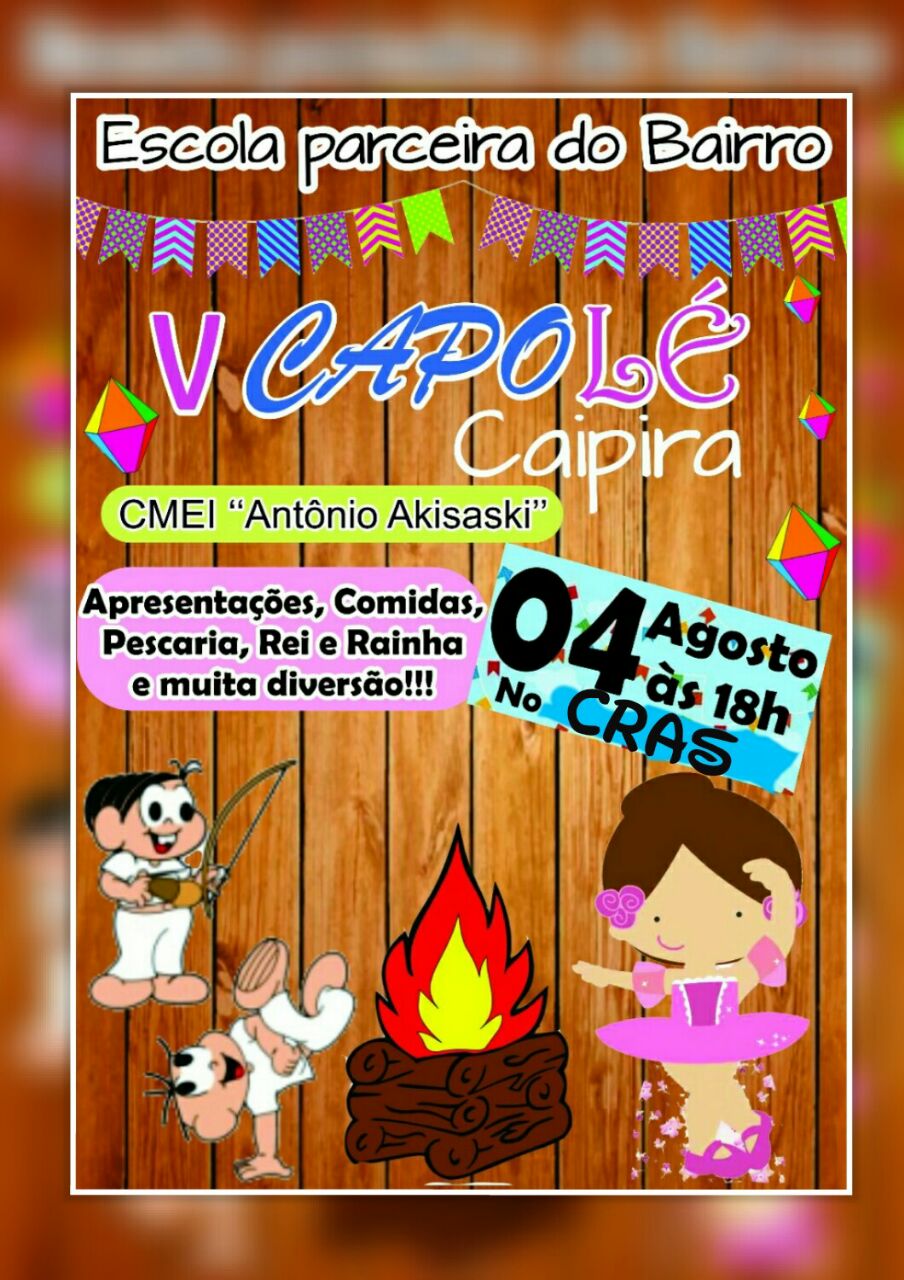 Escola Antônio Akisaski realizará 5º Capolé nesta sexta feira