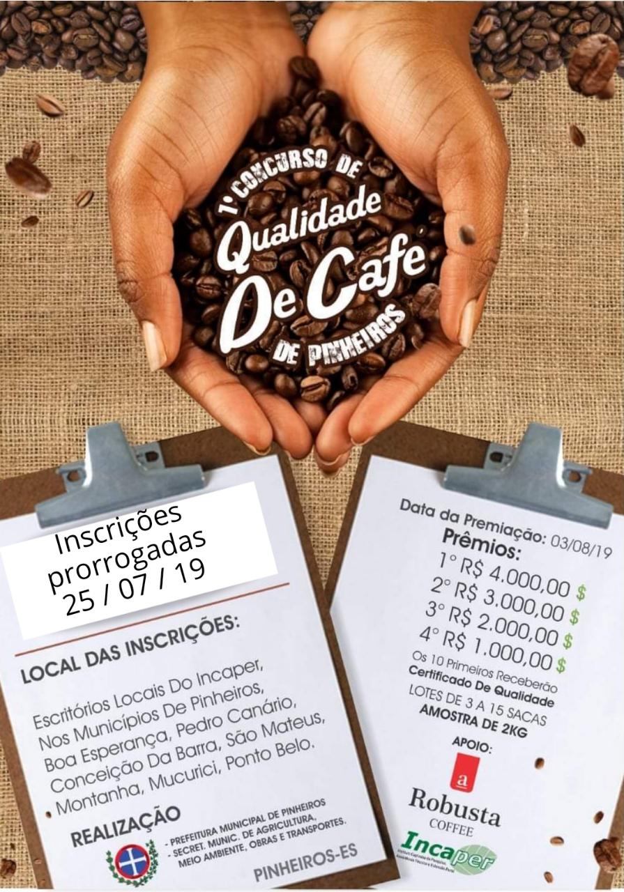 Prêmios em dinheiro: inscrições para 1º Concurso de Qualidade de Café Conilon são prorrogadas